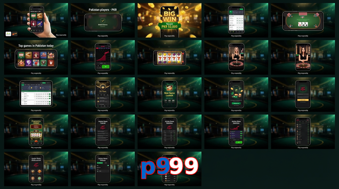 Main screen of P999 bet page for PK players