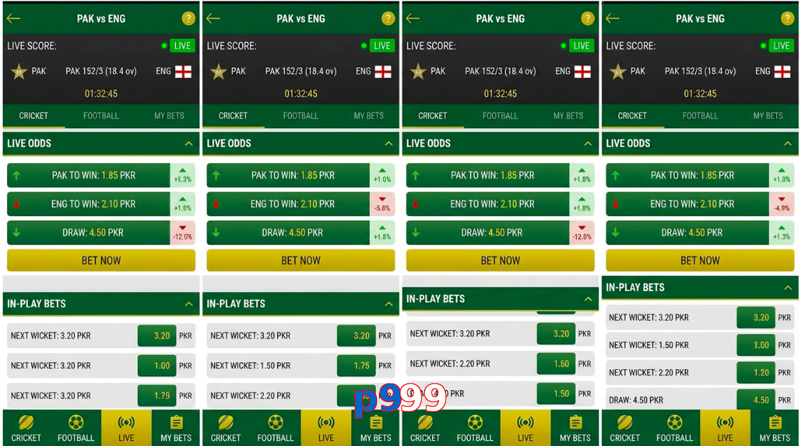 Game list for P999 bet section